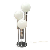 Opaline and chrome lamp, Italy 1970