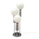 Opaline and chrome lamp, Italy 1970