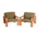 Pair of Bonanza Armchairs by E. Pajamies for Asko, Finland, 1960s