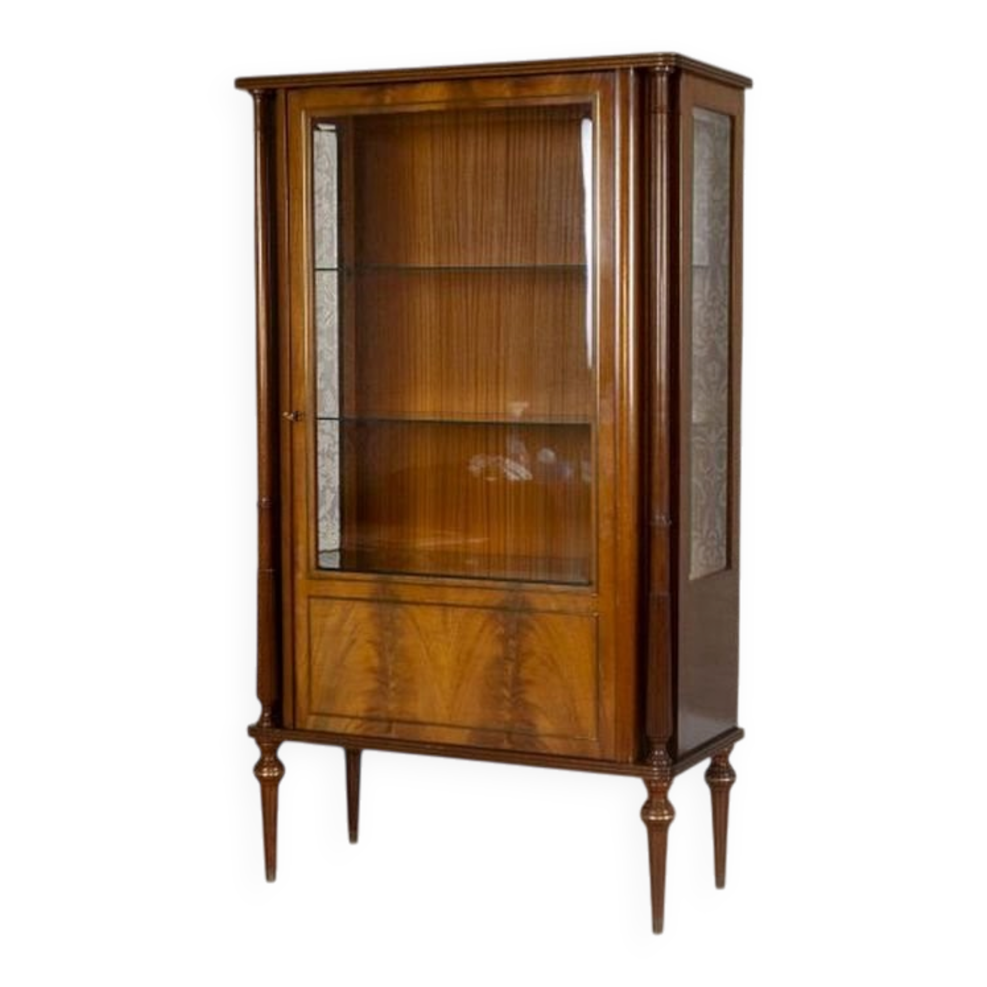 Mid-Century Modern Mahogany Display Cabinet