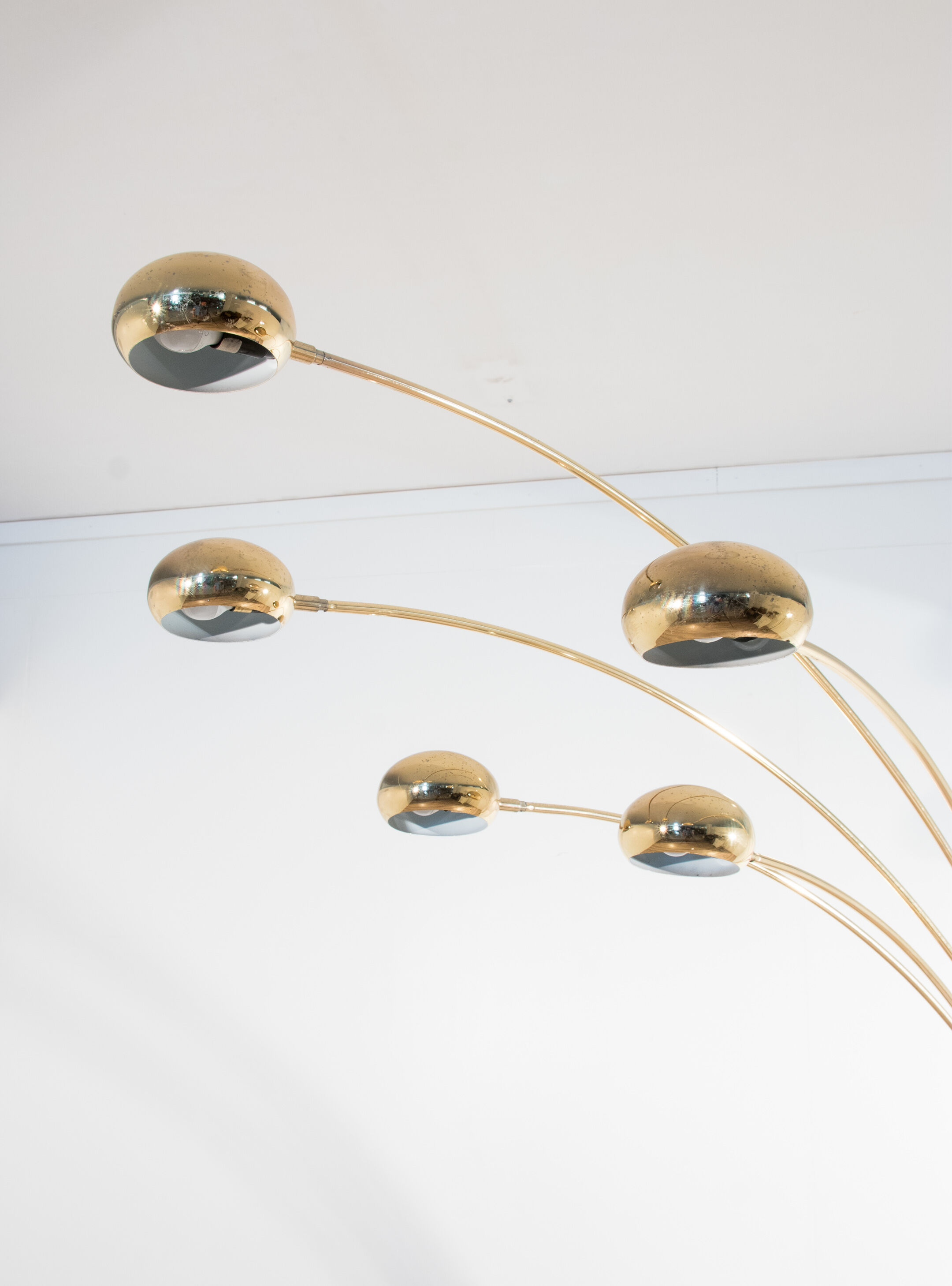 5 arm mid-century italian floor lamp