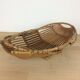 Vintage wicker and rattan fruit basket