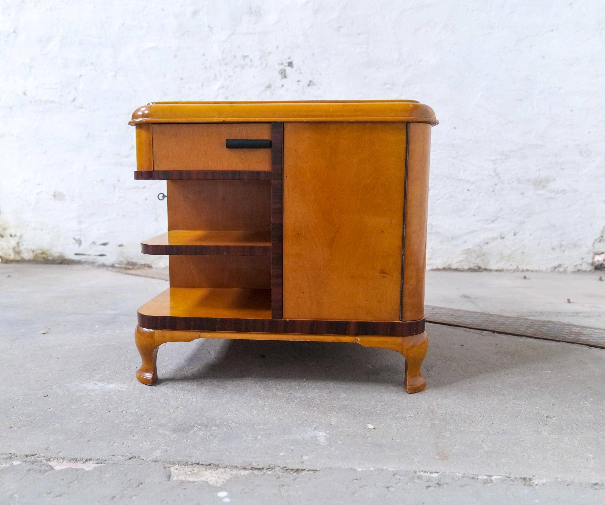 Art Deco side table / Dry bar Sweden, 1930s