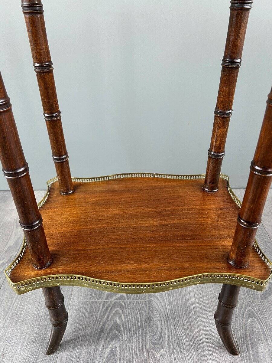 19th Century Wood and Brass Gueridon Table