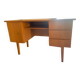 Bureau scandinave vintage en teck blond miel