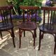 Set of three bistro chairs