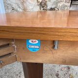 Scandinavian extendable round table in teak dia 116cm an60