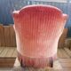 Retro Toad armchair in pink velvet