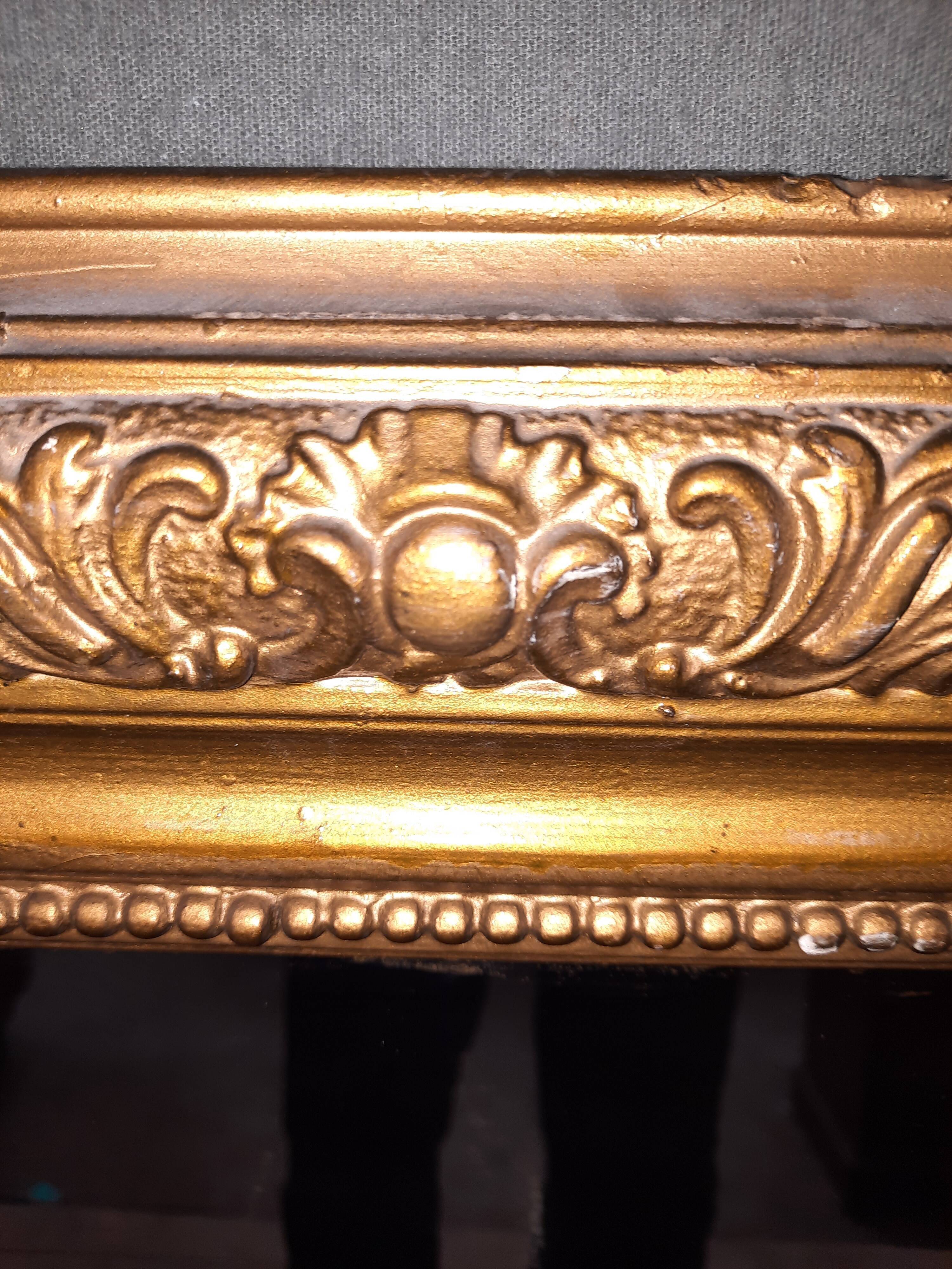Gilded wooden mirror 104x77cm