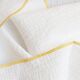 Nappe en gaze de coton upcyclée blanche