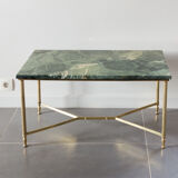 Green marble coffee table