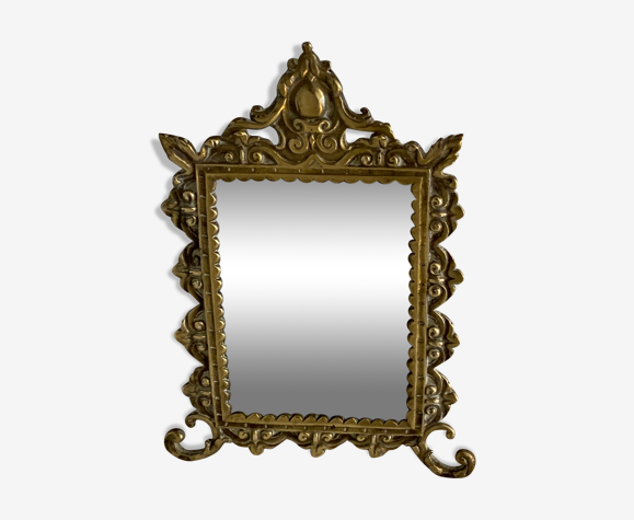 Miroir ancien psyché de table en bronze XIXème siècle | Selency