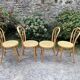 4 chaises bistrot vintage cannées