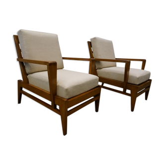 Pair of armchairs by René Gabriel