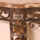 console in wrought iron in Louis XV style - 19th century