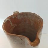 Glazed stoneware pitcher