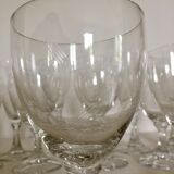 Set of crystal glasses from the 60s