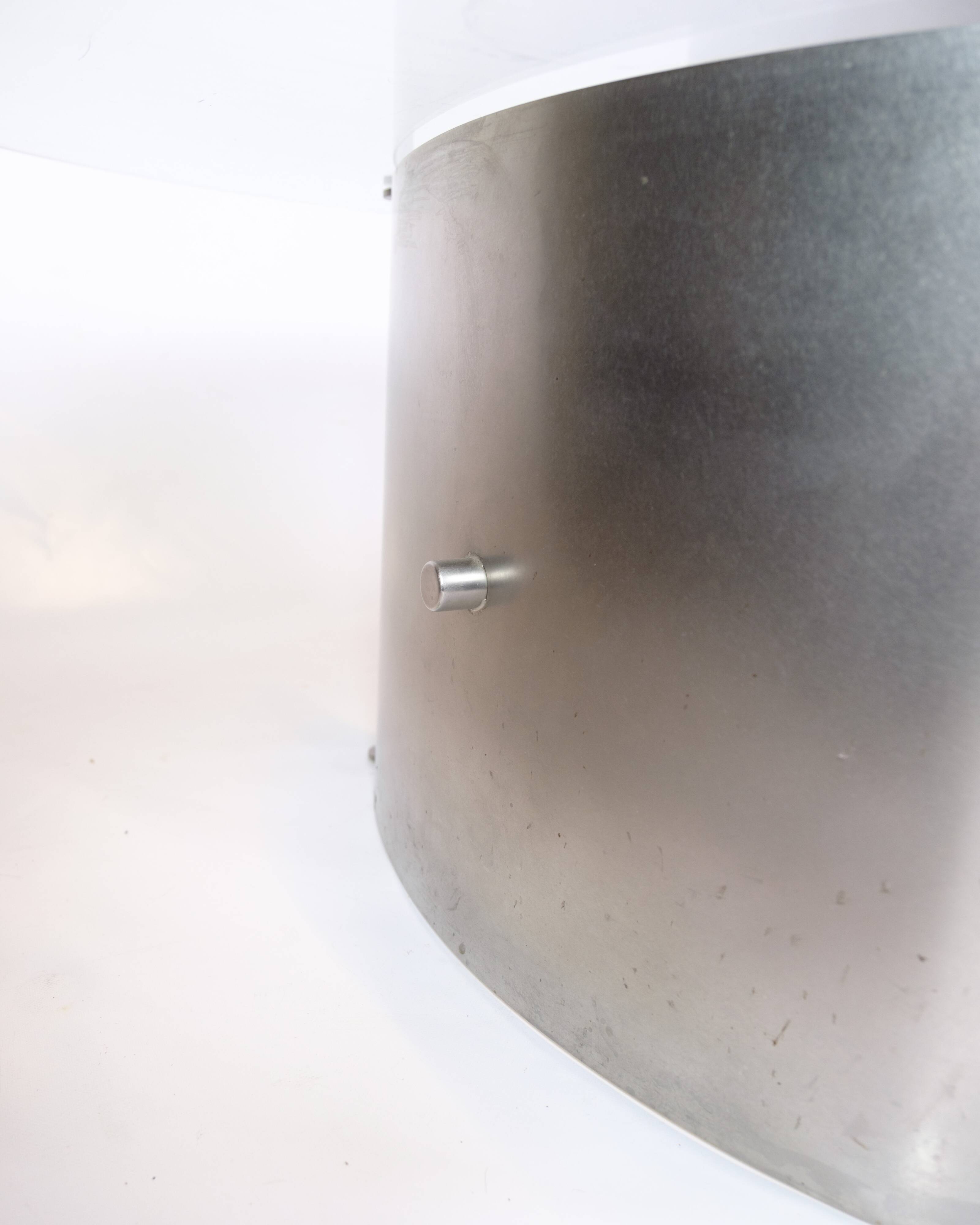 Unique Coffee Table With Glass Top By Jørgen Flemmer From 1980s