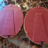 Lot 2 oval frames style art deco vintage