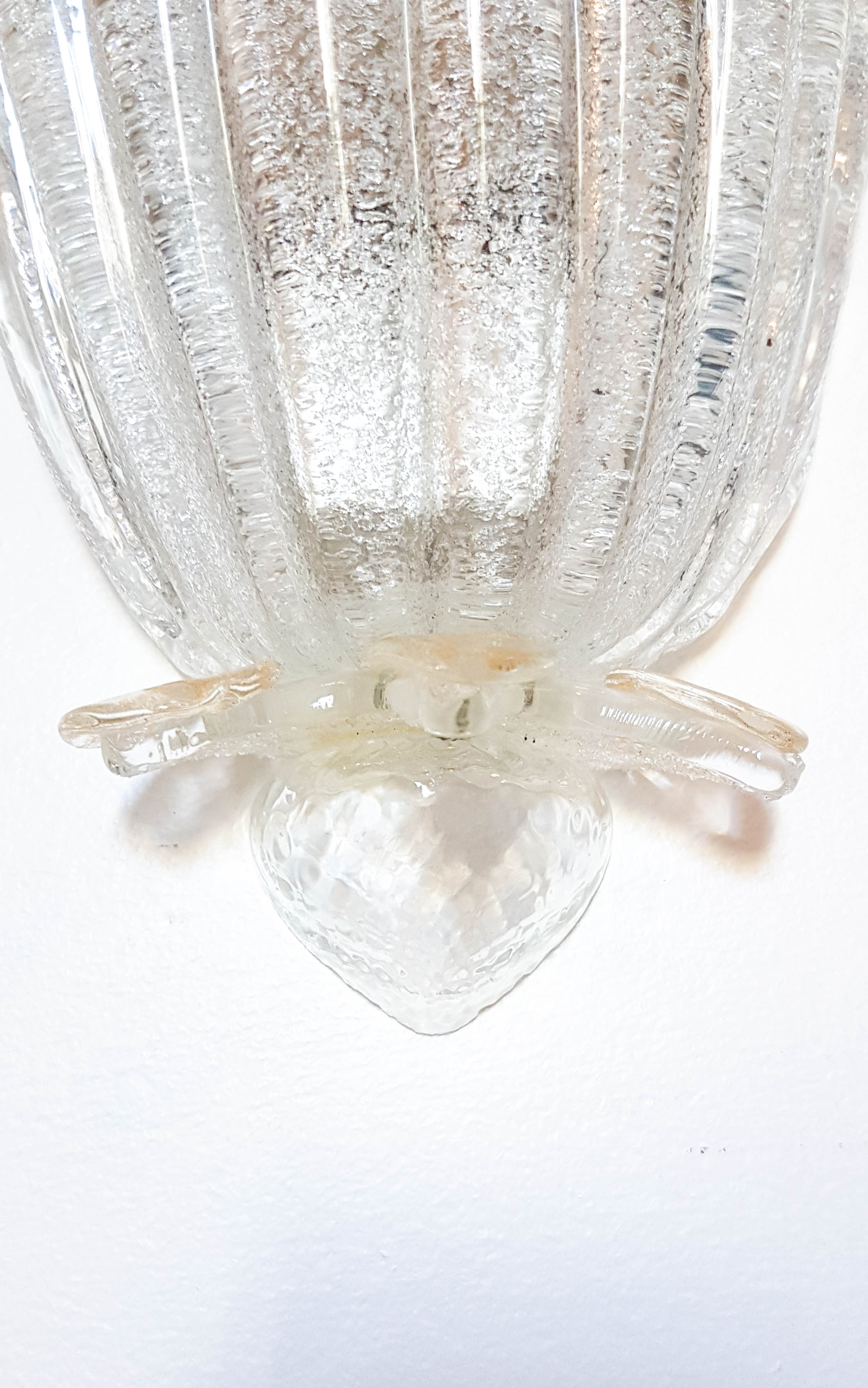 Applique Murano feuilles fleur