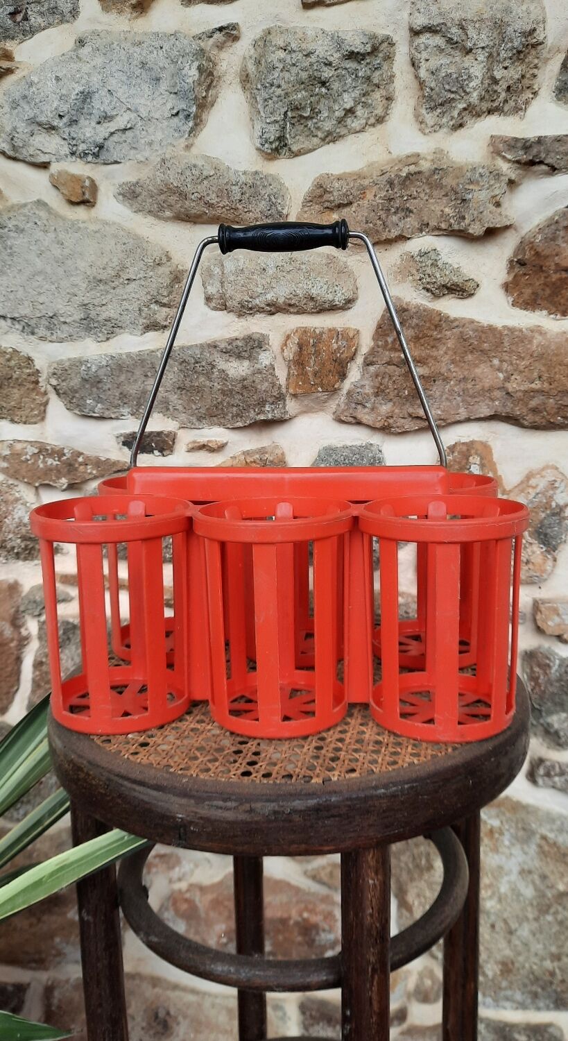 Porte bouteille en plastique vintage