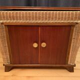 Boho style cabinet, 1960s