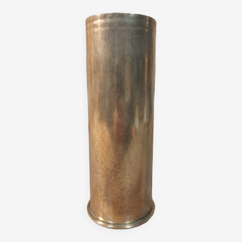 Brutalist copper vase