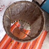 Lampadaire à deux lumières vintage années 50/60