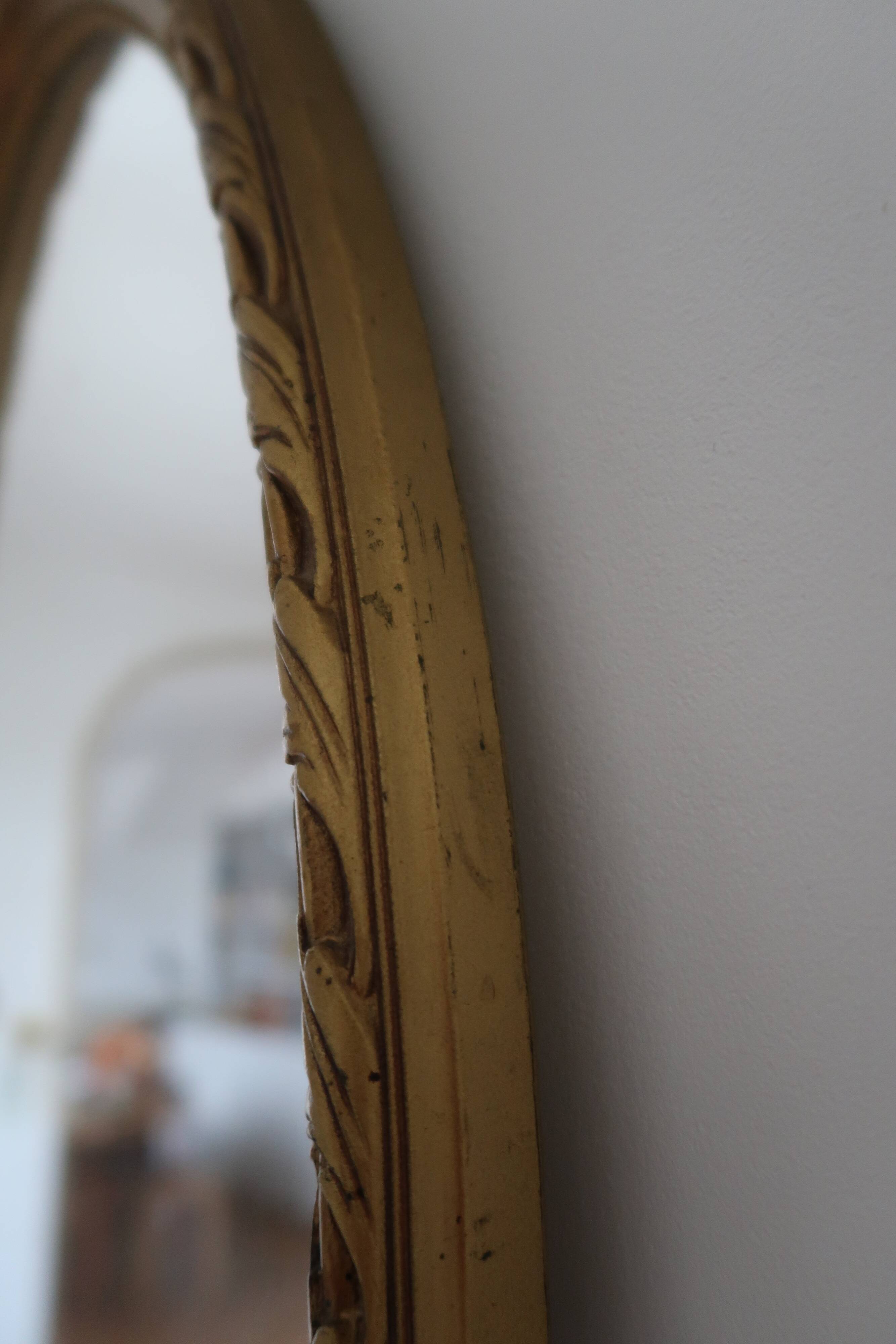 Mirror oval made in France 41x64cm