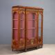 Bibliothèque ancienne en bois de violette et bronze, XIXe siècle