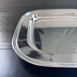 Plat en métal argenté