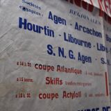 Poster "Great Regatta - Great Women's Race in Yole at 4" - City of Langon - 1937