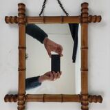 Bamboo mirror 1900, 38*44 cm