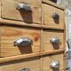 Vintage Industrial Workshop 78 Drawer 2x2 Workshop Craft Cabinet with Shell Handles