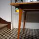 Scandinavian style wooden dining table