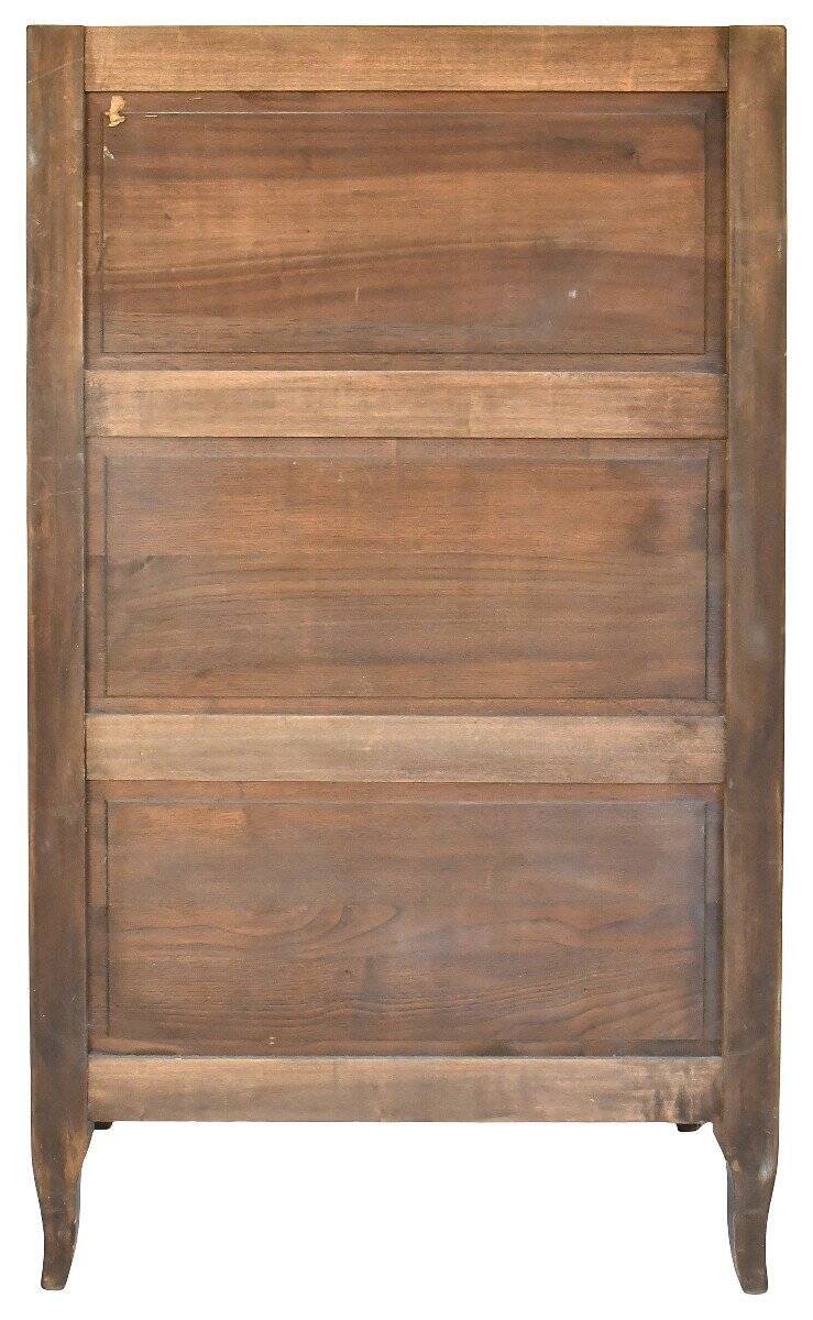 Transitional style secretary in marquetry