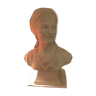 Bust of woman in plaster