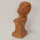 Plaster bust from the Belle Époque period by Jindřich Říha, 1890s.