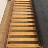 Vintage oak convertible bench by Alain Gaubert