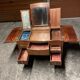 Wooden dressing table merisier