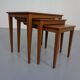 Danish Teak Nesting Tables by Kvalitet Form Funktion, 1960s, Set of 3