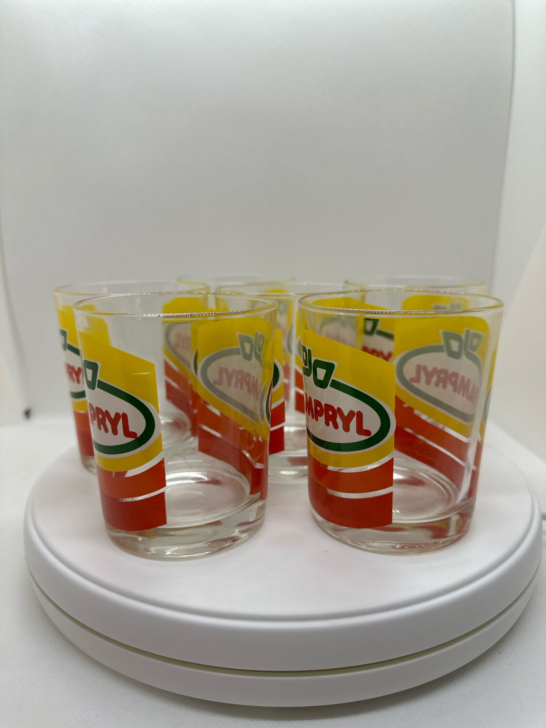 6 juice glasses pampril