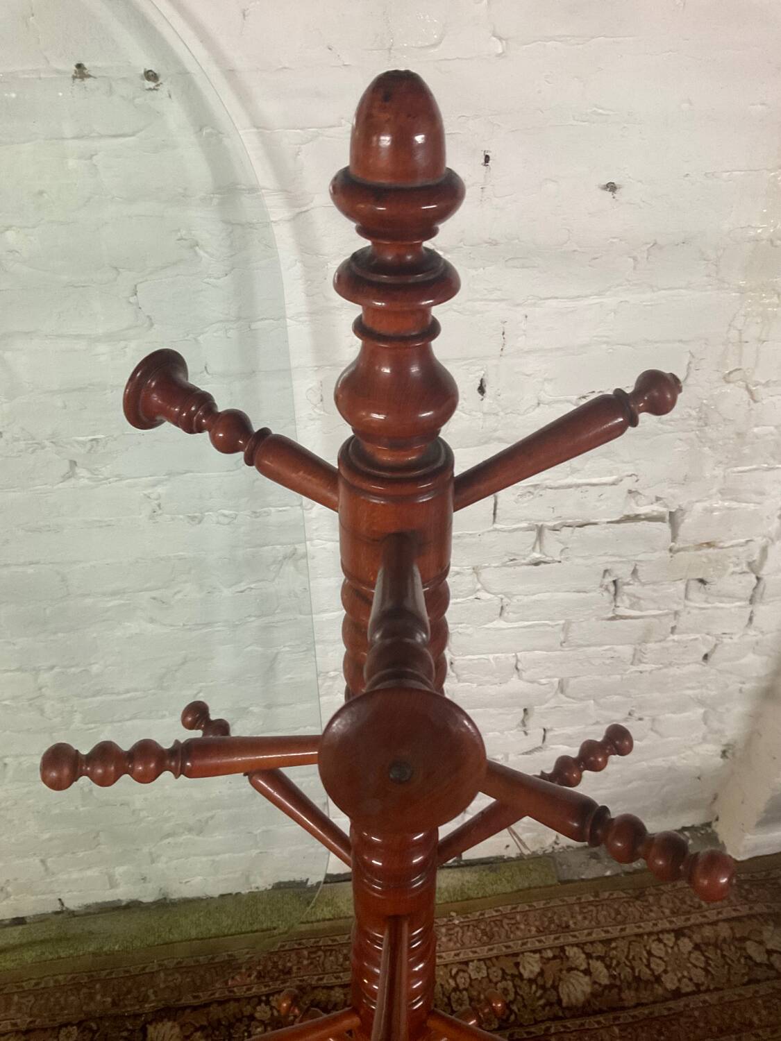 Scandinavian wooden coat rack from the 60s