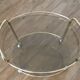 Brass and glass rolling trolley 1970