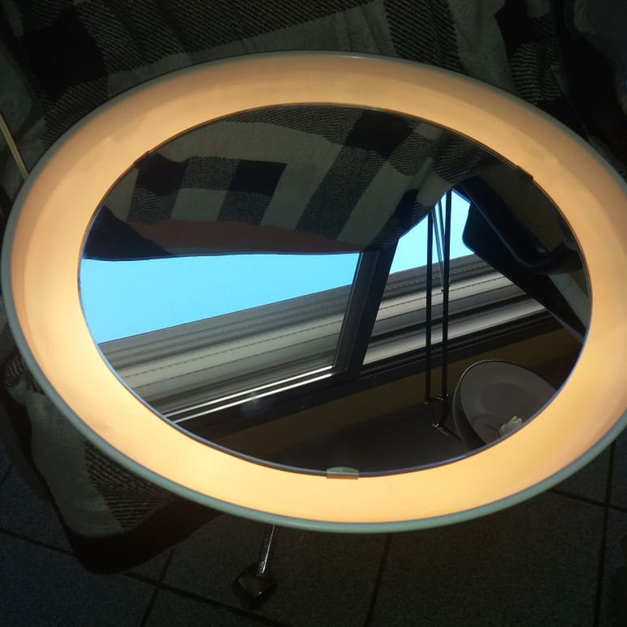 Backlit mirror by Poul Henningsen for Louis Poulsen, 1960 - 50x50cm