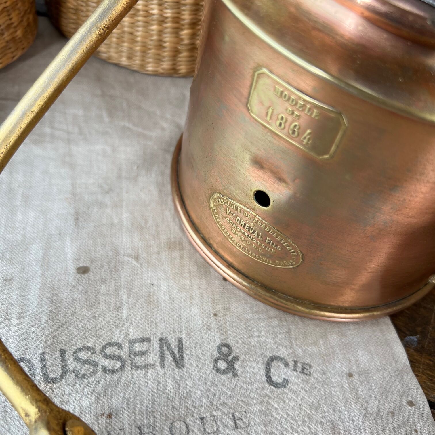 Old storm lamp from 1864