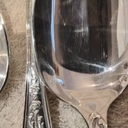 12 silver-plated dessert spoons, Ercuis silversmith, Louis XV 29