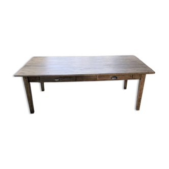 Oak farmhouse table 1950 212cm