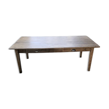 Oak farmhouse table 1950 212cm