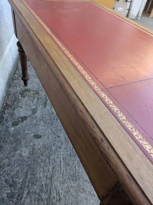 Louis XVI style oak desk
